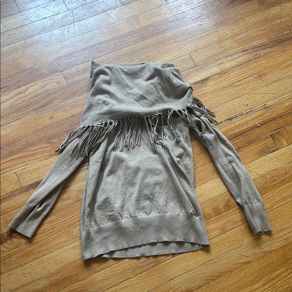 Michael Michael Kors Fringe Neckline Sweater